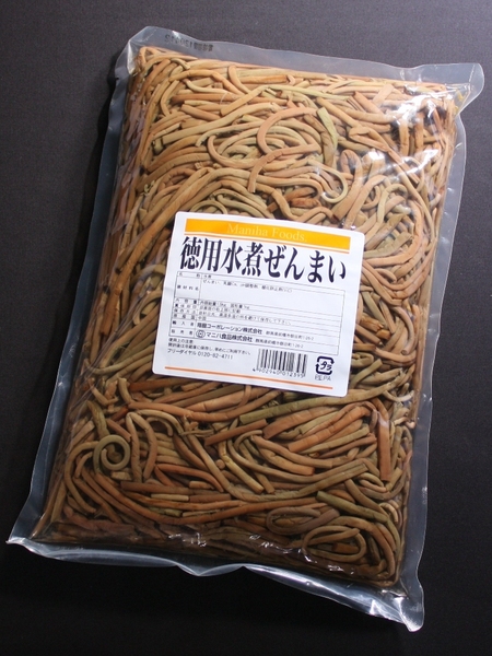 徳用水煮ぜんまい｜水煮 | 商品情報｜マニハ食品株式会社